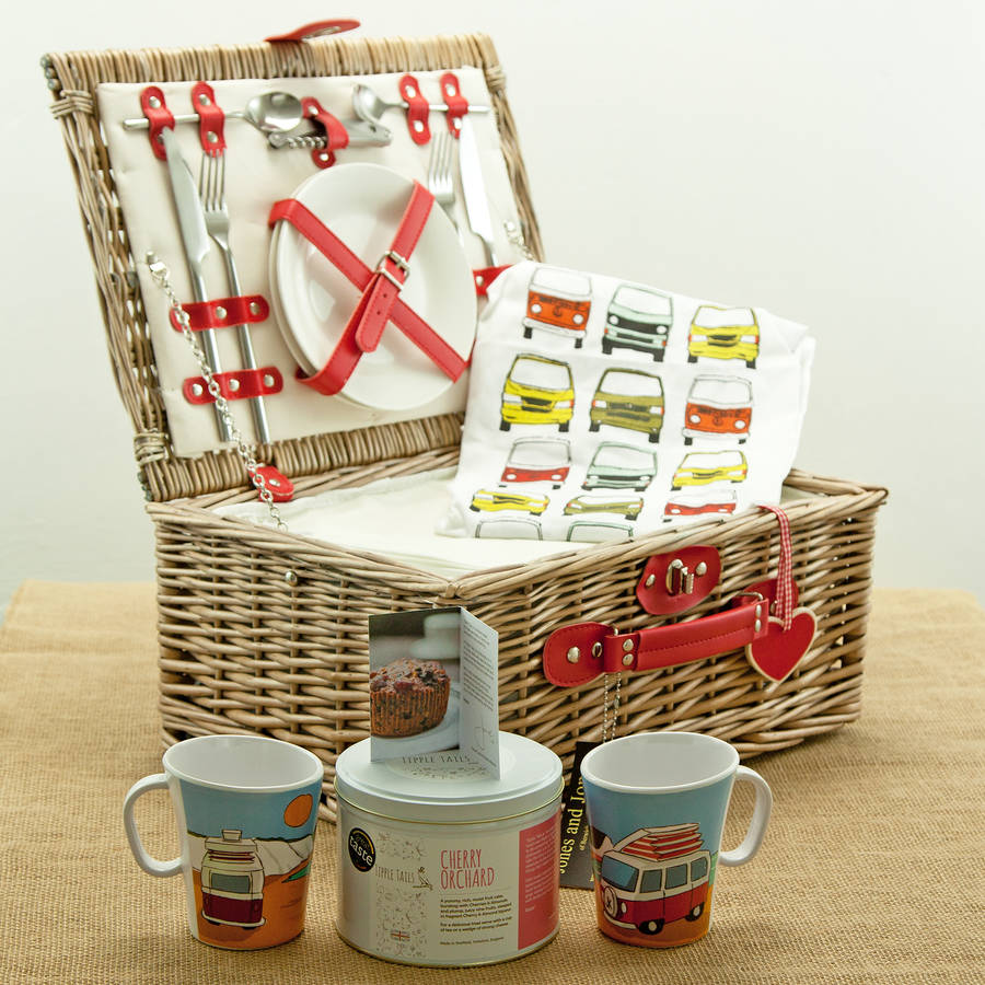 Camper Van Two Person Fitted Picnic Hamper By Jones and Jones of