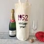 Personalised 1953 Milestone Birthday 70th Bottle Bag, thumbnail 1 of 3