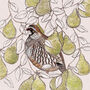 'Partridge And Pears' Print, thumbnail 3 of 3