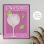 Gin And Tonic Print Four Colour Options, thumbnail 1 of 8