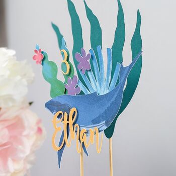 3D Blue Whale Under The Sea Cake Topper, 5 of 9
