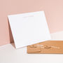 Personalised Foil Notecards, Landscape, Pristine White, thumbnail 3 of 6
