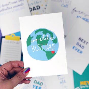 Father's Day Card 'World's Best Dad', 4 of 4