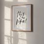 This Is The Life A4 Letterpress Art Print, thumbnail 1 of 1