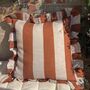 Cinnamon Stripe Cushion, thumbnail 1 of 2