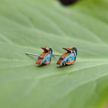 Set Of Three Inky Bird Stud Earrings, 3 of 9