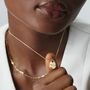 Ripple Tear Drop Necklace Silver Or 18ct Gold Plated Vermeil, thumbnail 1 of 7