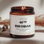 40th Birthday Gift For Friends Funny Candle Rude Candle, thumbnail 1 of 7