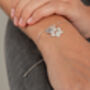 Paw Print And Initial Bracelet, thumbnail 2 of 3