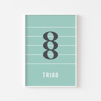 Triad Note Print | Music Theory Poster, 6 of 10