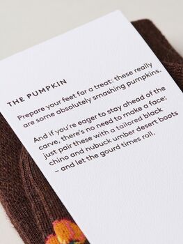 The Pumpkin – Luxury Gourd Themed Socks, 4 of 7