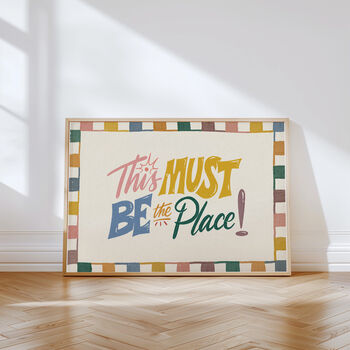This Must Be The Place Retro Print, Mid Century Landscape Wall Art, 2 of 10