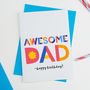 Awesome Dad Personalised Card, thumbnail 1 of 2