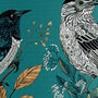 Fancy Flock Turquoise Bird Lampshade, thumbnail 5 of 6