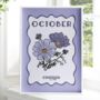 Birth Month Flower Print October Cosmos, thumbnail 1 of 4
