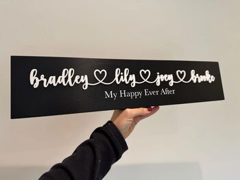 Wooden Family Name Sign 3D Acrylic, 2 of 9
