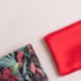 100% Mulberry Silk Scarf, Bright Red, thumbnail 5 of 6