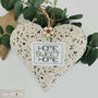 Fabric Hanging Heart Decoration, Home Sweet Home, thumbnail 9 of 12