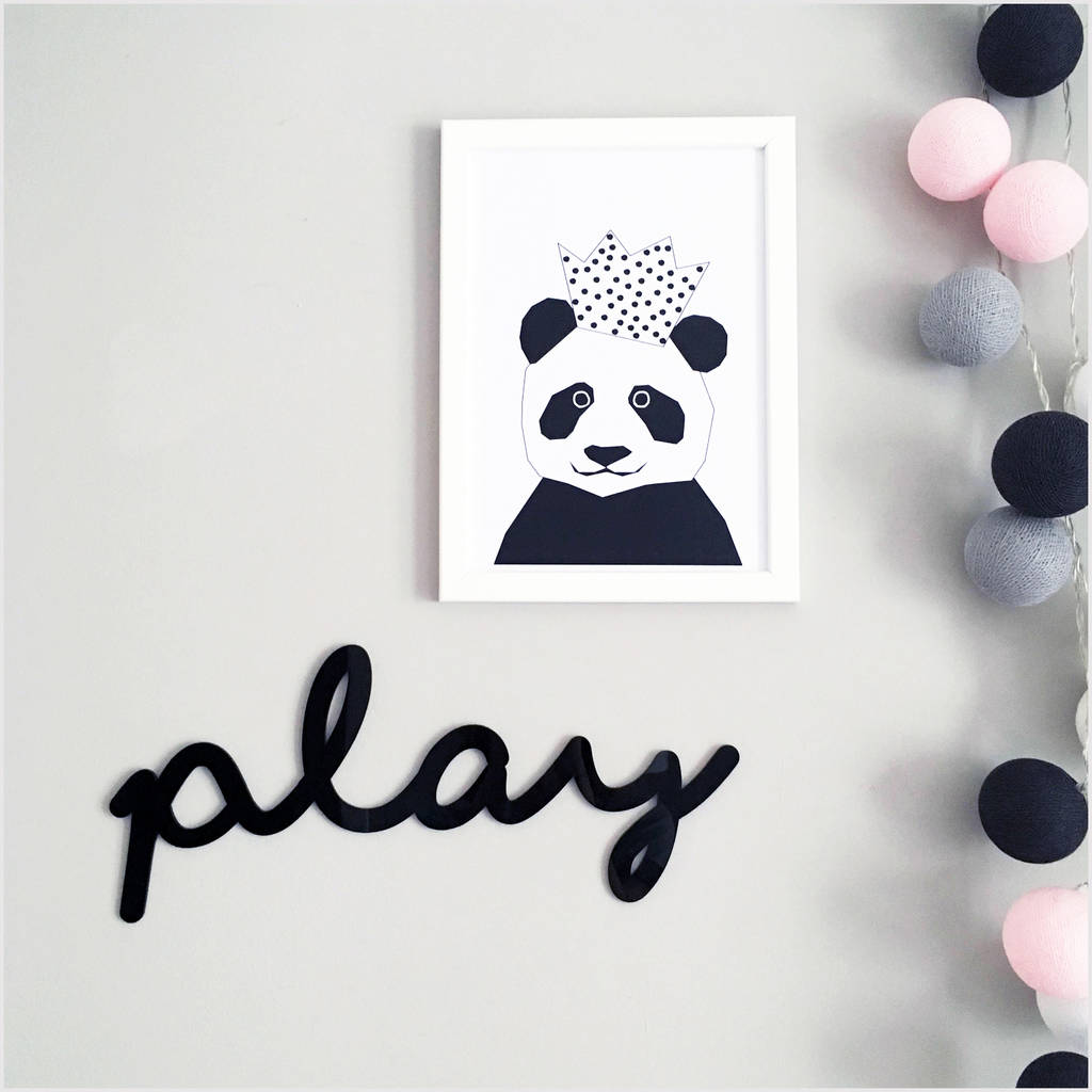 'Play' Acrylic Sign, 1 of 5