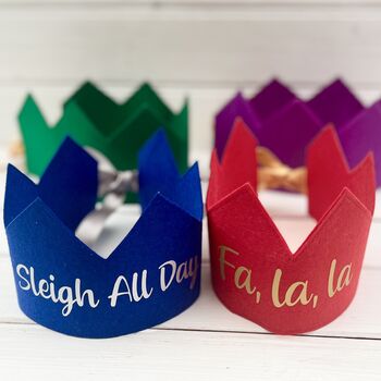 Personalised Re Usable Festive Crowns, 9 of 12