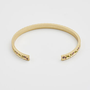 Blackberry Bramble Gold Bangle, 5 of 9