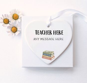 Personalised Teacher Heart Keepsake, 3 of 3