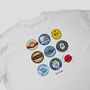 Brighton Football Beer Mats Oversized T Shirt, thumbnail 2 of 10