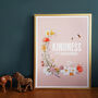 Kindness Is My Superpower Floral Affirmation Print, thumbnail 2 of 5