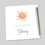 Personalised Birthday Card Smiling Sun, thumbnail 2 of 4