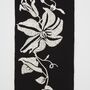 Floral Bohemian Embroidered Black Scarf, thumbnail 3 of 4
