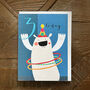 Mini Polar Bear 3rd Birthday Card, thumbnail 3 of 5