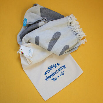 Love Towel Throws, Personalised Anniversary Gift, 11 of 12