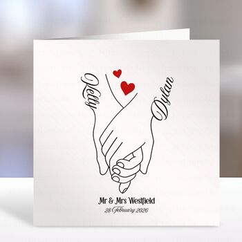 Personalised Engagement Wedding Card, 2 of 3