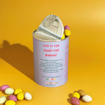 Personalised Easter Bunny Chocolate Mini Eggs Tin, 3 of 3