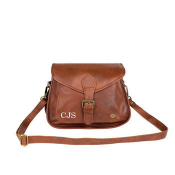 Personalised Leather Classic Saddle Bag, 3 of 10