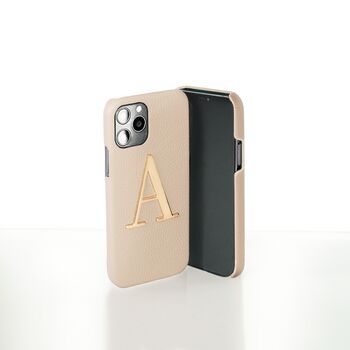 Personalised Gold Letter Phone Case, 6 of 7