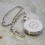 Personalised Heritage Dual Side Pocket Watch In Silver, thumbnail 6 of 12