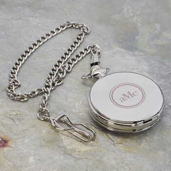 Personalised Heritage Dual Side Pocket Watch In Silver, 6 of 12