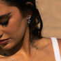 Silver Sky Blue Topaz Aurelia Earrings, thumbnail 3 of 4