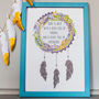 Personalised Name Dream Catcher Print For Children, thumbnail 7 of 11
