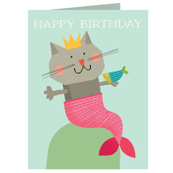 Mini Mermaid Happy Birthday Card, 2 of 4