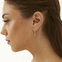Sterling Silver Safety Pin Earrings, thumbnail 2 of 8