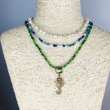 Beaded Clasp Charm Necklace, 5 of 11