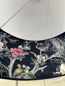 Double Sided Navy Wildlife Lampshade / Ceiling Light, 3 of 6