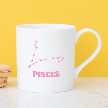 Pisces Constellation China Mug, 2 of 10