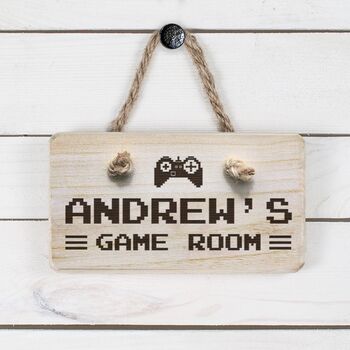Personalised Wooden Game Room Sign, 2 of 2