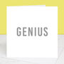 Genius Congratulations Card, thumbnail 1 of 2