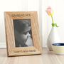 Personalised Solid Oak Photo Frame, thumbnail 5 of 6