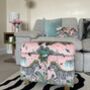 Footstool With Storage In Magical Pink Velvet, thumbnail 2 of 3