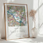 The Place We Said I Do Ordnance Survey Landranger Personalised Map Print Wedding Gift, thumbnail 3 of 12